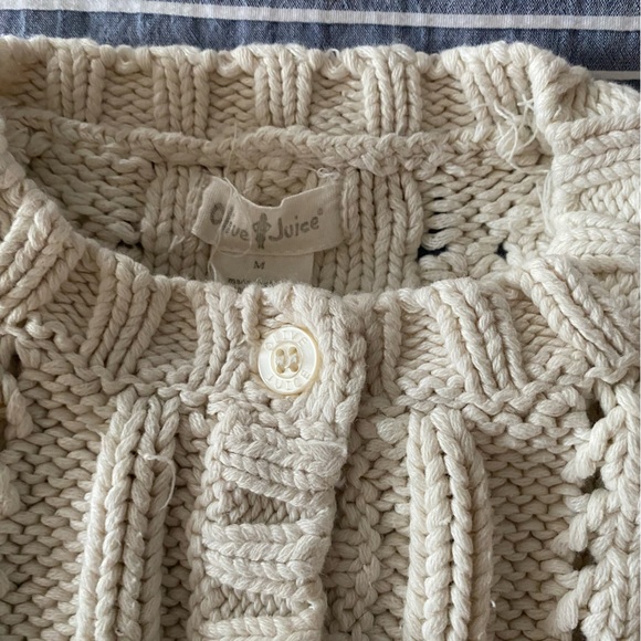 Olive Juice 100% cotton sweater kids size M buttons thick knit soft warm EUC - Picture 6 of 12
